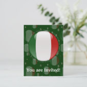 Italiaanse Bubble-vlag Kaart (Staand voorkant)