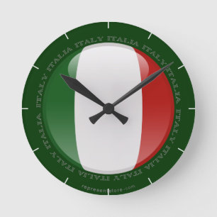 Italiaanse Bubble-vlag Ronde Klok