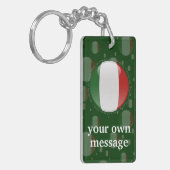 Italiaanse Bubble-vlag Sleutelhanger (Voorkant Links)