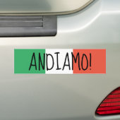 Italiaanse bumpersticker (Op auto)