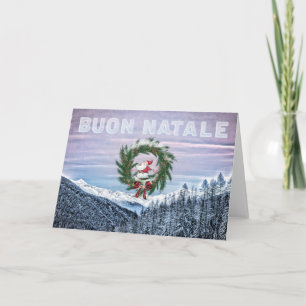 * Italiaanse Buon Natale kerst Kaart