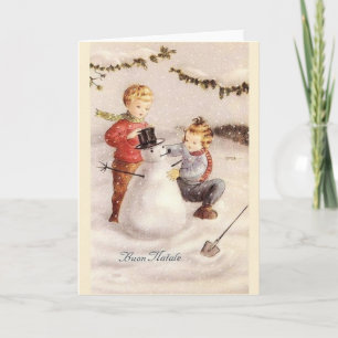 Italiaanse Buon Natale kerst Kaart