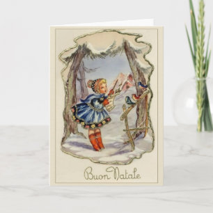 Italiaanse Buon Natale kerst Kaart
