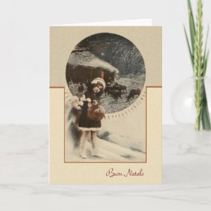 Italiaanse Buon Natale kerst Kaart