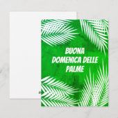 Italiaanse Buona Domenica delle Palme Zondag Feestdagenkaart (Voorkant / Achterkant)