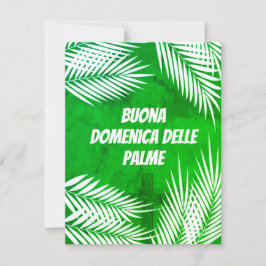 Italiaanse Buona Domenica delle Palme Zondag Feestdagenkaart