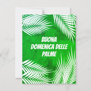 Italiaanse Buona Domenica delle Palme Zondag Feestdagenkaart