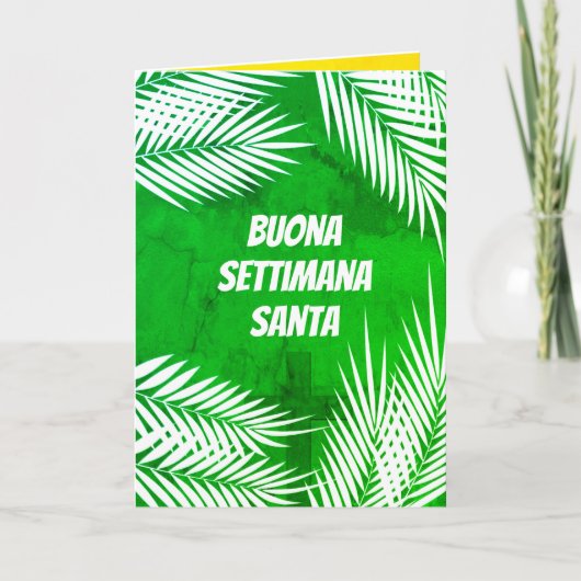 Italiaanse Buona Settimana Santa Heilige Week Kaart (Voorkant)