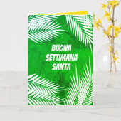 Italiaanse Buona Settimana Santa Heilige Week Kaart (Gele Bloem)