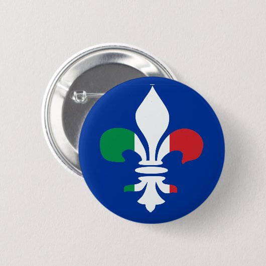 Italiaanse Button Fleur de Lis (Voorkant /achterkant)