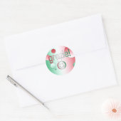 Italiaanse cadeautjes : Dank je wel / Grazie Face Ronde Sticker (Envelop)