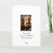 Italiaanse Cafe Spoleto Italië - Wenskaart Kaart (Achterkant)