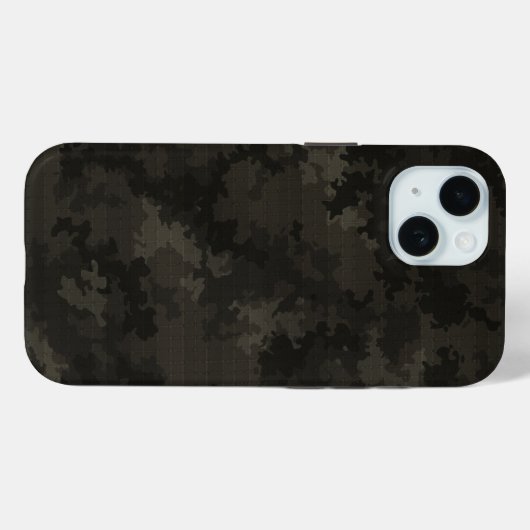 Italiaanse Camo Midnight Zwart Uniek Cargo Patroon Case-Mate iPhone Case (Achterkant (horizontaal))