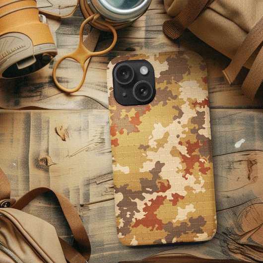 Italiaanse Camo woestijn bruin uniek ladingpatroon Case-Mate iPhone Case
