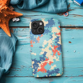 Italiaanse Camo Zomer Blauw Uniek Cargo Patroon Case-Mate iPhone Case