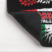 Italiaanse Canadese vlag voor boomstammen in Canad Muismat (Hoek)