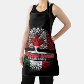 Italiaanse Canadese vlag voor boomstammen in Canad Schort (Insitu)