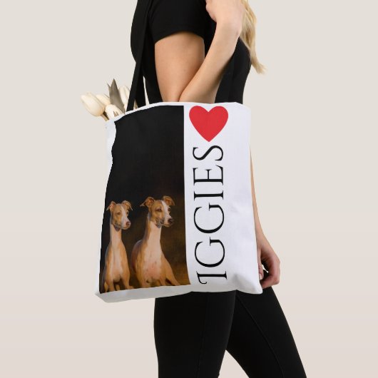 Italiaanse Canvas tas Greyhound (Dichtbij)