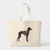 Italiaanse Canvas tas Greyhound BFF (Voorkant)