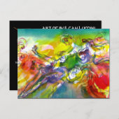 ITALIAANSE CARNAVAL Masquerade Dans en Muziek Uitnodiging Briefkaart (Voorkant / Achterkant)