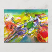 ITALIAANSE CARNAVAL Masquerade Dans en Muziek Uitnodiging Briefkaart (Voorkant)