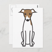 Italiaanse Cartoon Greyhound Dog Briefkaart (Voorkant / Achterkant)