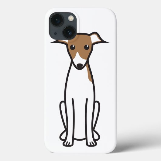Italiaanse Cartoon Greyhound Dog Case-Mate iPhone Case (Achterkant)