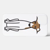 Italiaanse Cartoon Greyhound Dog Case-Mate iPhone Case (Achterkant (horizontaal))