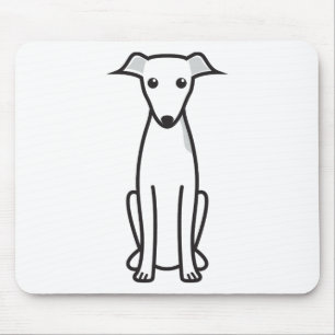 Italiaanse Cartoon Greyhound Dog Muismat