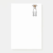 Italiaanse Cartoon Greyhound Dog Post-it® Notes (Voorkant)
