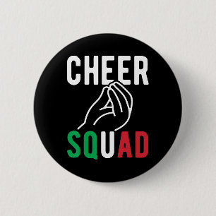 Italiaanse Cheer Squad Grappige Italiaanse Familie Ronde Button 5,7 Cm