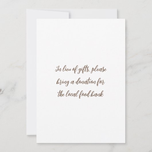 Italiaanse Cheesecake Slice Dessert Party Kaart (Achterkant)