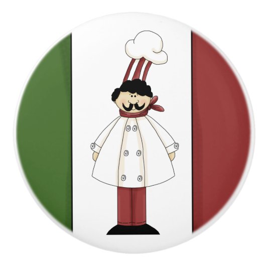 Italiaanse Chef 1 Keramische Knop (Voorkant)