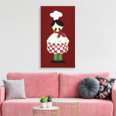Italiaanse Chef 2 Canvas Afdruk (Insitu (Woonkamer))