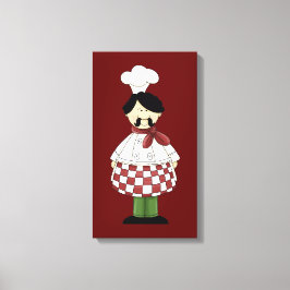 Italiaanse Chef 2 Canvas Afdruk