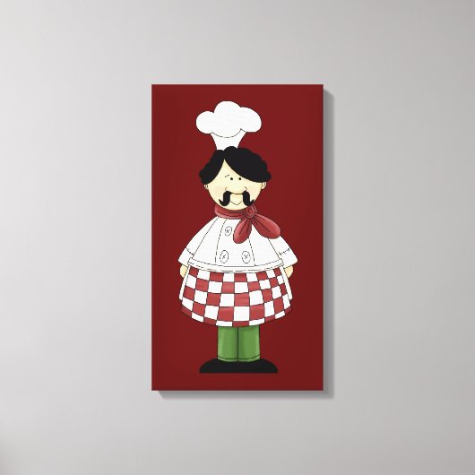 Italiaanse Chef 2 Canvas Afdruk (Voorkant)