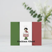 Italiaanse Chef #2 Recipe Card Briefkaart (Staand voorkant)