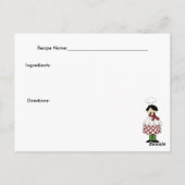 Italiaanse Chef #2 Recipe Card Briefkaart (Achterkant)