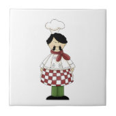 Italiaanse Chef #2 Tile Tegeltje (Voorkant)