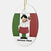 Italiaanse Chef #3 Keukenornament Keramisch Ornament (Links)