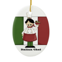 Italiaanse Chef #3 Keukenornament