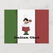 Italiaanse Chef #3 Recipcard Briefkaart (Voorkant)