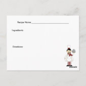 Italiaanse Chef #4 Recipcard Briefkaart (Achterkant)