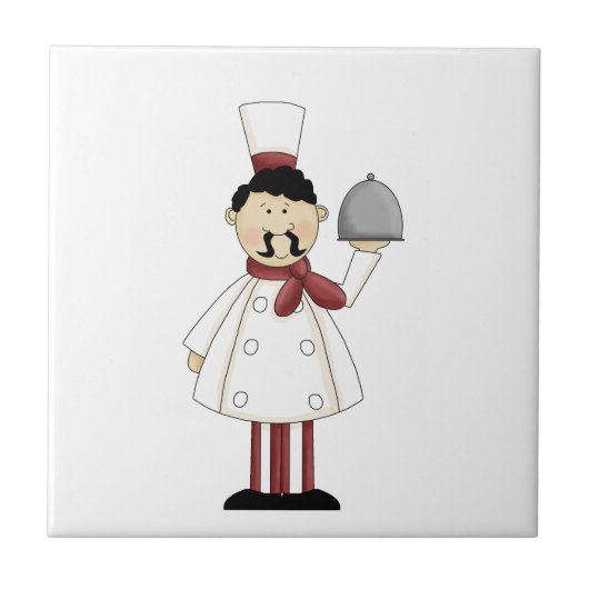 Italiaanse Chef #4 Tile Tegeltje (Voorkant)