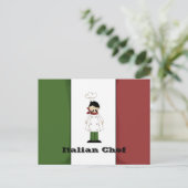 Italiaanse Chef #5 Recipcard Briefkaart (Staand voorkant)