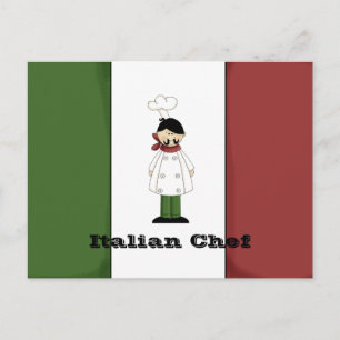 Italiaanse Chef #5 Recipcard Briefkaart