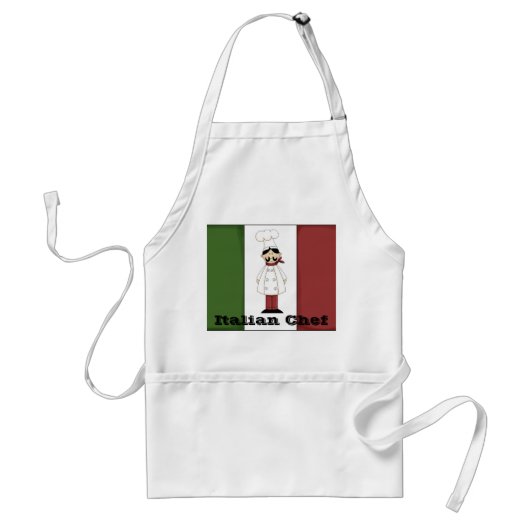 Italiaanse Chef #6 Apron Standaard Schort (Voorkant)