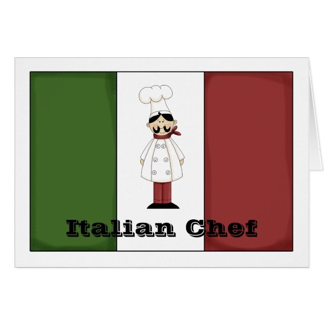 Italiaanse Chef #6-kaart (Voorkant Horizontaal)