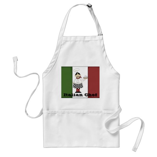 Italiaanse Chef #7 Apron Standaard Schort (Voorkant)