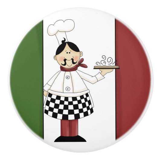 Italiaanse Chef 7 Keramische Knop (Voorkant)